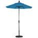 California Umbrella 6' Rd. Aluminum Patio Umbrella, Crank Lift, Push Button Tilt, Sunbrella fabric, Bronze Finish