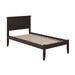 Madison Espresso Twin XL Open-foot Platform Bed