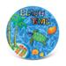 Puzzled Beach Time Sea Turtle Multicolor Ceramic Nautical Coaster
