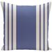 Decorative Outdoor Bordered Stripe Print 20-inch Pillow