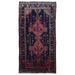 FineRugCollection Handmade Semi-Antique Persian Hamadan Pink & Black Oriental Runner (4'11 x 9'6)