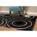 Westfield Home Posh Shari Black Ultra Plush Shag Area Rug