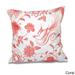 Traditional Bird Floral 18 x 18-inch Outdoor Pillow