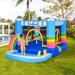 Outsunny 2-in-1 Kids Inflatable Bounce House Jumping Castle with Trampoline and Pool, with Carry Bag & Inflator Included