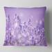 Designart 'Stunning Purple Lavender Field' Landscape Printed Throw Pillow