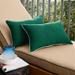 Sunbrella Canvas Forest Green/ Canvas Natural Indoor/ Outdoor Pillows