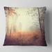 Designart 'Beautiful Natural Landscape with Trees' Landscape Printed Throw Pillow