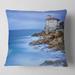 Designart 'Beautiful Italian Seashore View' Seascape Throw Pillow