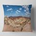 Designart 'Valley of Fire Landscape Panorama' Landscape Printed Throw Pillow