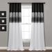Silver Orchid Page Two-tone Faux Silk Glamorous Sequins Sparkle Single Curtain Panel