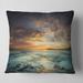 Designart 'The Tanah Lot Temple In Bali Island' Modern Beach Throw Pillow