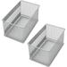 Ybm Home Wire Mesh Magnetic Storage Basket Trash Caddy Office Supply Organizer Silver 7.75 in. L x 4.3 in. W x 4.3 in. H 2 Pack