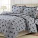 200-GSM Heavyweight Soft Flannel Printed Oversized Duvet Cover Set