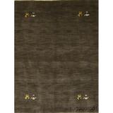 Gabbeh Hand Knotted Wool Oriental Area Rug Solid Carpet - 6'3" x 4'9"