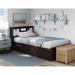 Palace Imports 100% Solid Wood Kansas Twin Size Mate's Storage Bed with Drawers