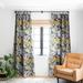 1-piece Blackout Abstract Pattern Of Yellow Blooms Made-to-Order Curtain Panel