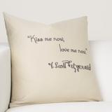 Hotel de Fitzgerald 18" Embroidered Pillow