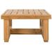 SAFAVIEH Couture Outdoor Montford Teak Commercial Grade End Table. - 24 IN W x 24 IN D x 13 IN H