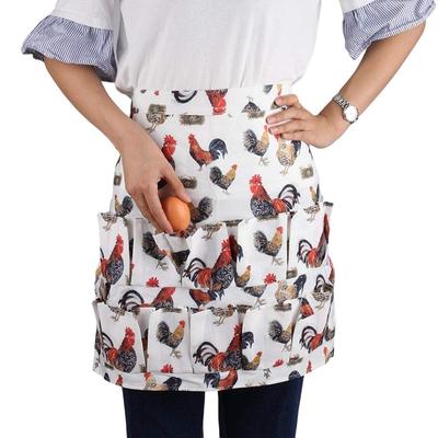 Egg Apron with 12 Pockets for Gathering Eggs