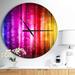 Designart 'Glowing Background' Oversized Modern Wall CLock