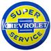 American Art Decor Licensed Chevy Super Service Hanging Metal Sign