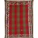 Kilim Shiraz Hand Woven Wool Vintage Persian Area Rug Tribal Carpet - 7'2" x 5'3"