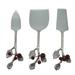 Holly Berry Design 3-Piece Cheese Set - Set of 3