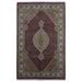 Fine Rug Collection Handmade Beige Very Fine Mahi Tabriz Oriental Rug