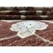 FineRugCollection Hand-knotted Fine Peshawar Red and Beige Wool Rug - 9'1 x 12'