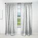 Designart 'Abstract White Geometric Pattern' Scandinavian Curtain Single Panel