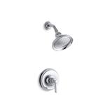 Kohler 4 Bancroft Rite-Temp Shower Valve Trim with Metal Lever Handle and 2.5 Gpm Showerhead