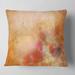 Designart 'Red and Pink Flowers on Brown' Floral Throw Pillow