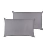 Organic Cotton Pillowcase Pair Zipper Closure 300TC GOTS Certified Super Soft and Breathable Fabric