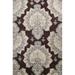 Floral Transitional Oriental Wool Area Rug Hand-tufted Bedroom Carpet - 8'0" x 11'0"