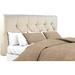 MJL Furniture Sachi Khaki Diamond Tufted Upholstered Headboard