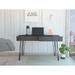 FM Furniture Oakland Writing Desk with Two Drawers and Hairpin Legs