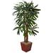 Nearly Natural 5-foot Raphis Palm Tree in Bamboo Planter