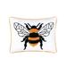 Bumble Bee Embroidered Decorative Accent Throw Pillow