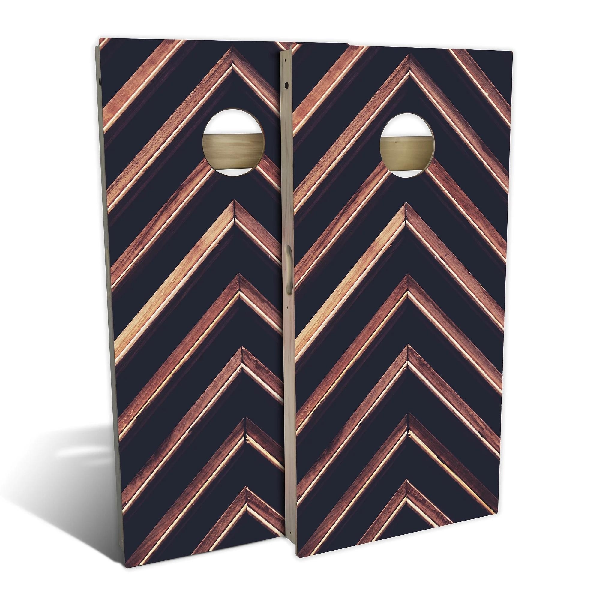 Country Living Angled Plank Outdoor Cornhole Board Set