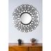 Ren Wil Chic Satin Nickel Round Mirror - Satin Nickel