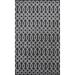Charcoal Trellis Geometric Modern Oriental Wool Area Rug Hand-tufted - 5'0" x 8'0"
