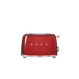 Smeg Red Stainless Steel and Plastic 50s Style 2-slice Toaster