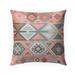 AZTEC TRIBAL PINK Indoor|Outdoor Pillow By Kavka Designs - 18X18