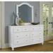 Lake House White 8-drawer Dresser and Mirror