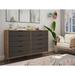 Manhattan Comfort Rockefeller 10-Drawer Double Tall Dresser with Metal Legs