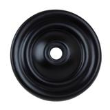 GlideRite 5-Pack 1-1/2 in. Matte Black Round Cabinet Backplates - Matte Black