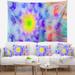 Designart 'Large Yellow Alien Fractal Flower' Floral Wall Tapestry