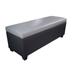 The Sole Secret Retro Dark Grey Vinyl Shoe Storage Bench