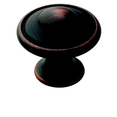 Amerock 1.19-Inch Oil Rubbed Bronze Two-ring Cabinet Knob (Pack of 10)