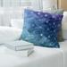 Ombre Multicolor Planets & Stars Throw Pillow